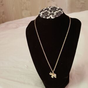 Nine West Elephant Pendant and Earrings Set